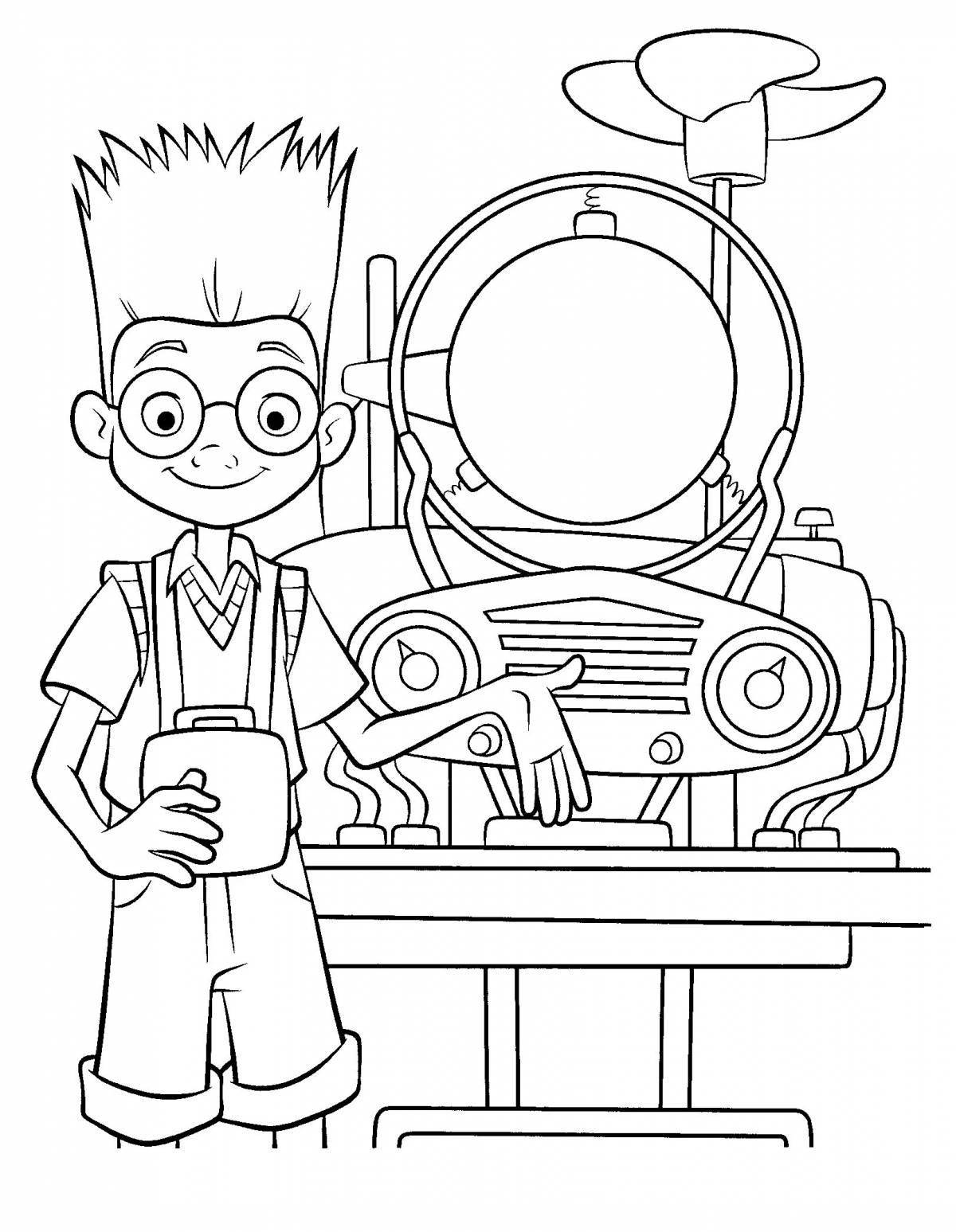 Fun science coloring book for kids