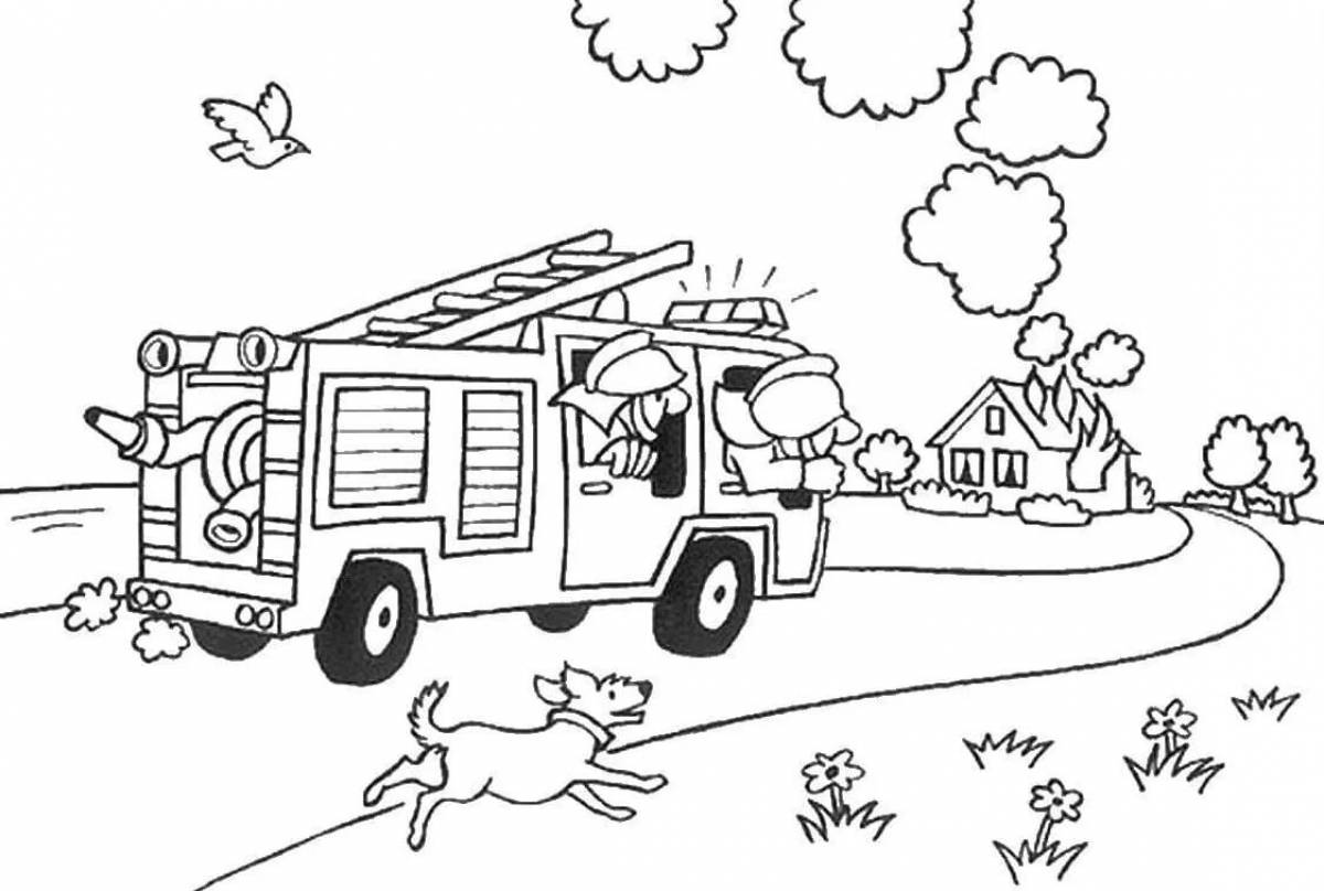 Photo Smart firefighters put out the fire