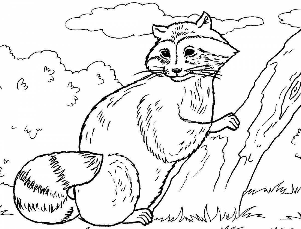 Beautiful forest animals coloring pages for kids