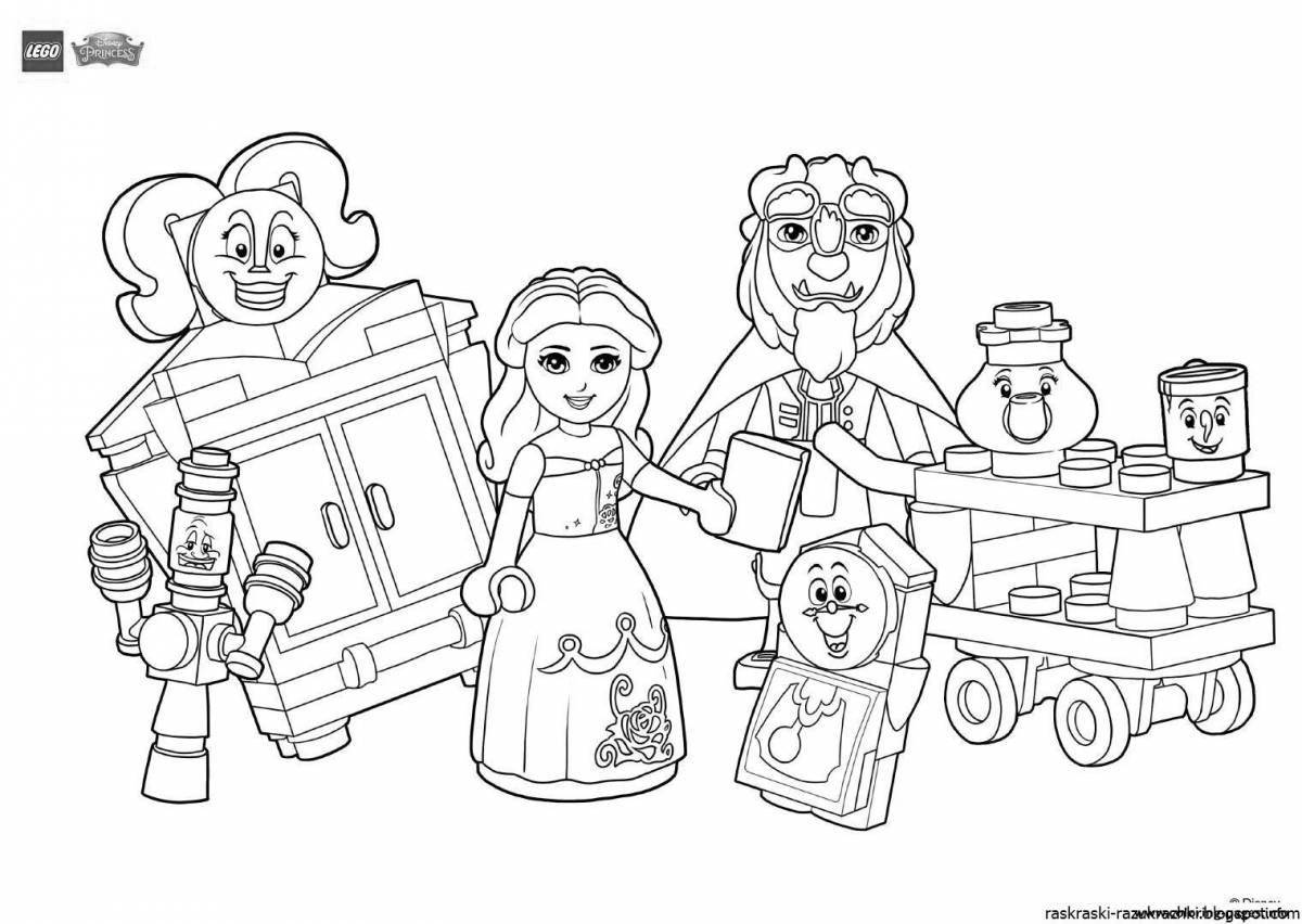 Lego friends wonderful coloring pages