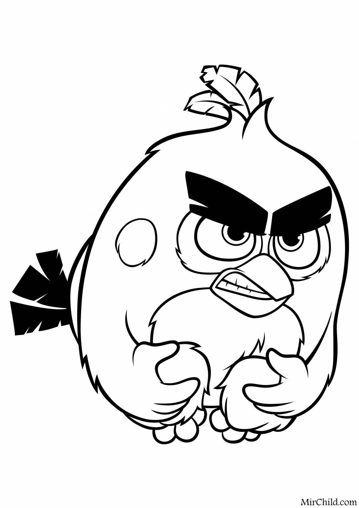 Creative angry birds coloring book for kids