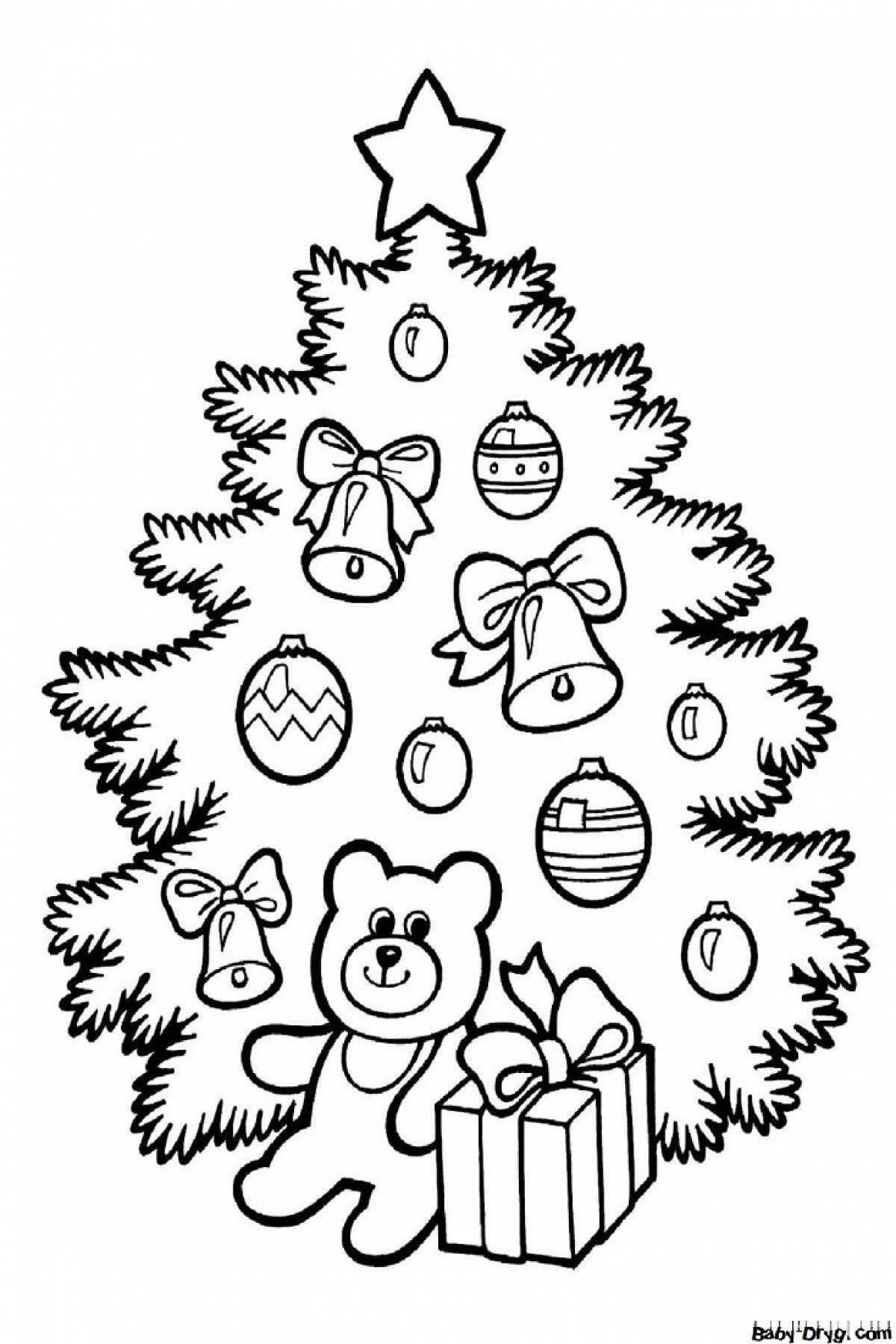 Christmas tree with toys for children #7