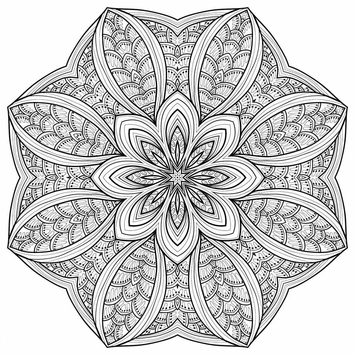 Adorable Antistress Mandala Coloring Pages for Adults en