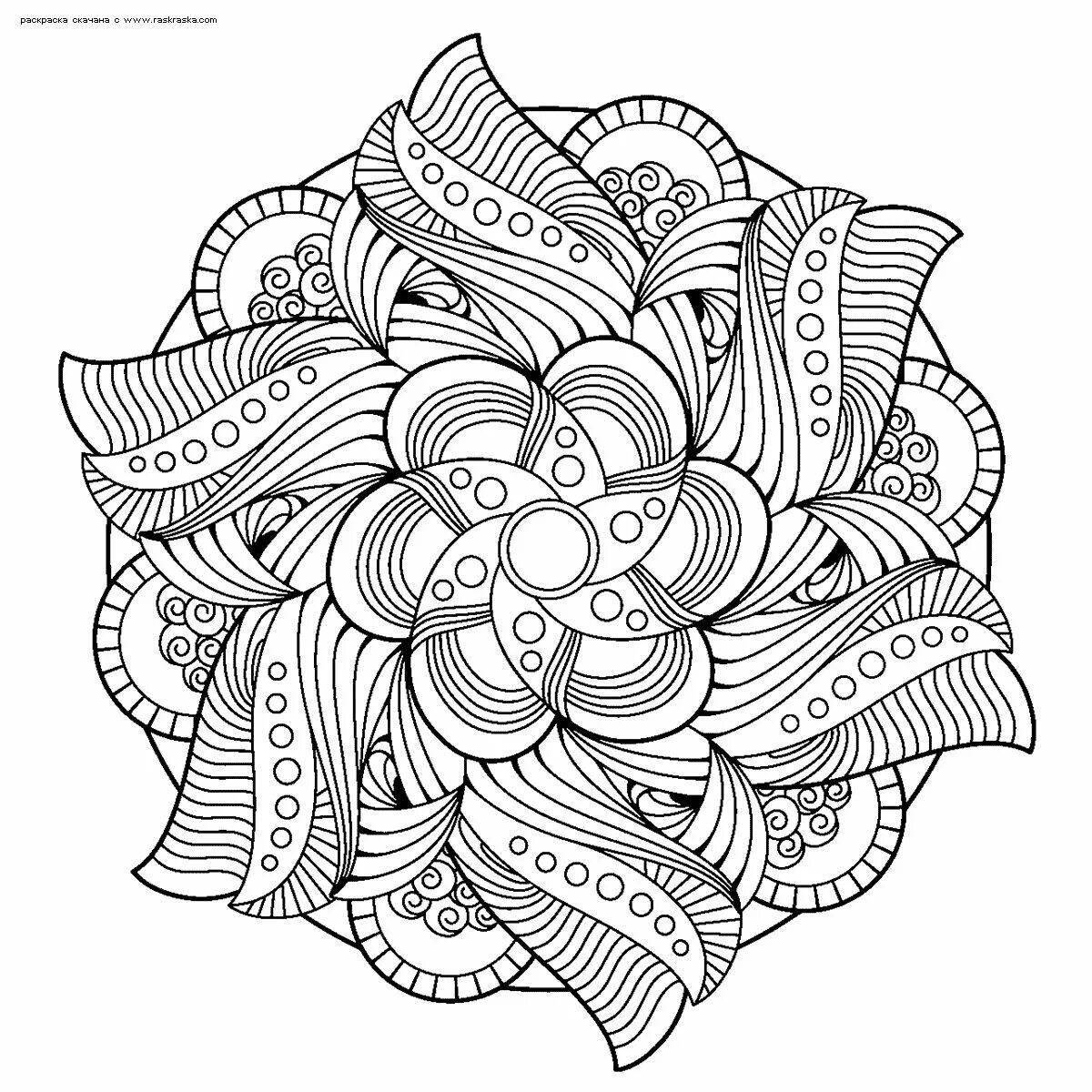 Awesome anti-stress mandala coloring pages for adults en