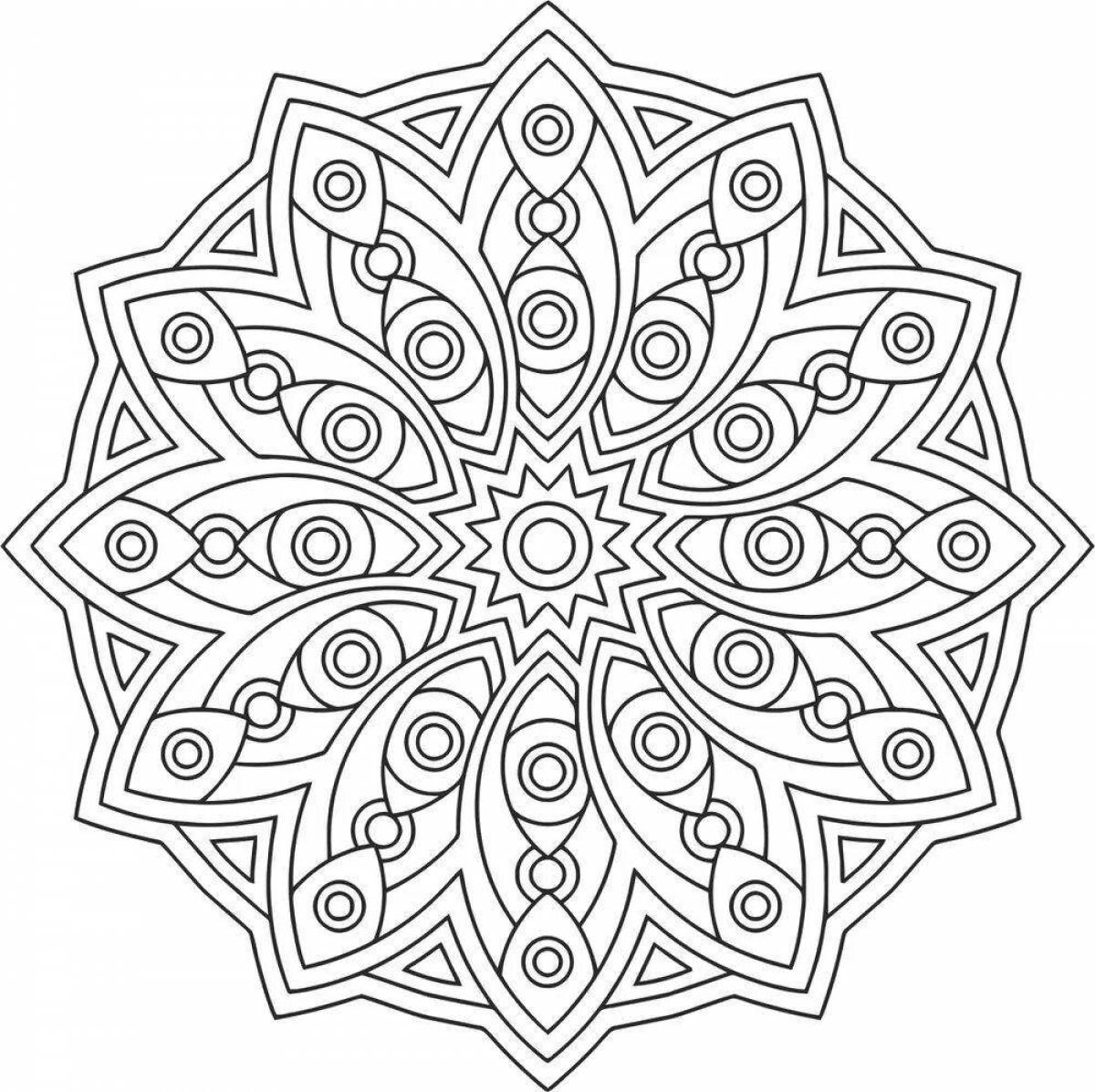 Wonderful Mandala Antistress Coloring Pages for Adults en