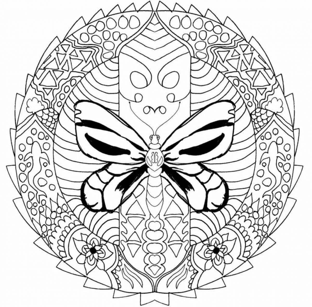 Inspirational Anti-stress Mandala Coloring Pages for Adults en