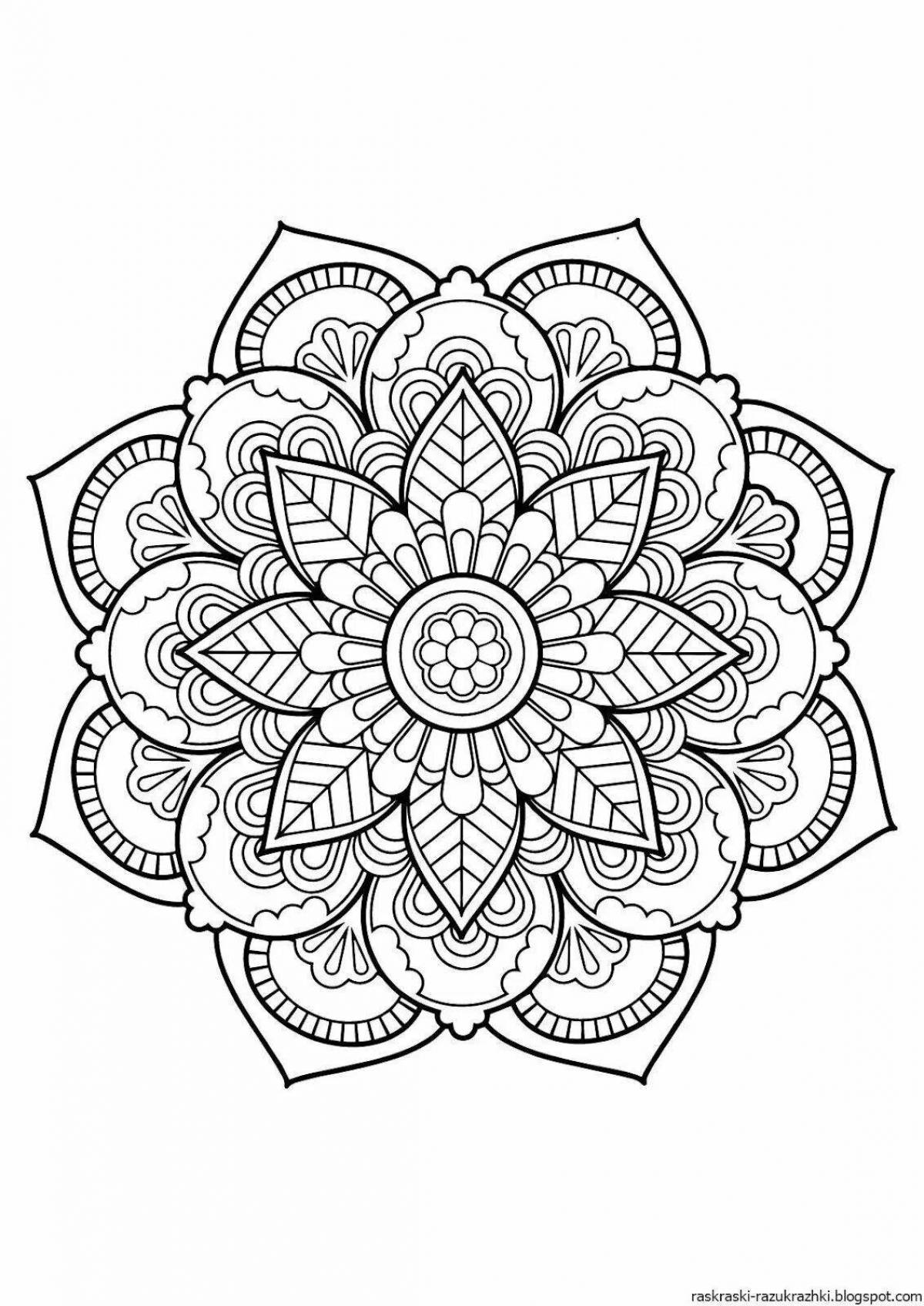 Hypnotic coloring mandala antistress for adults en