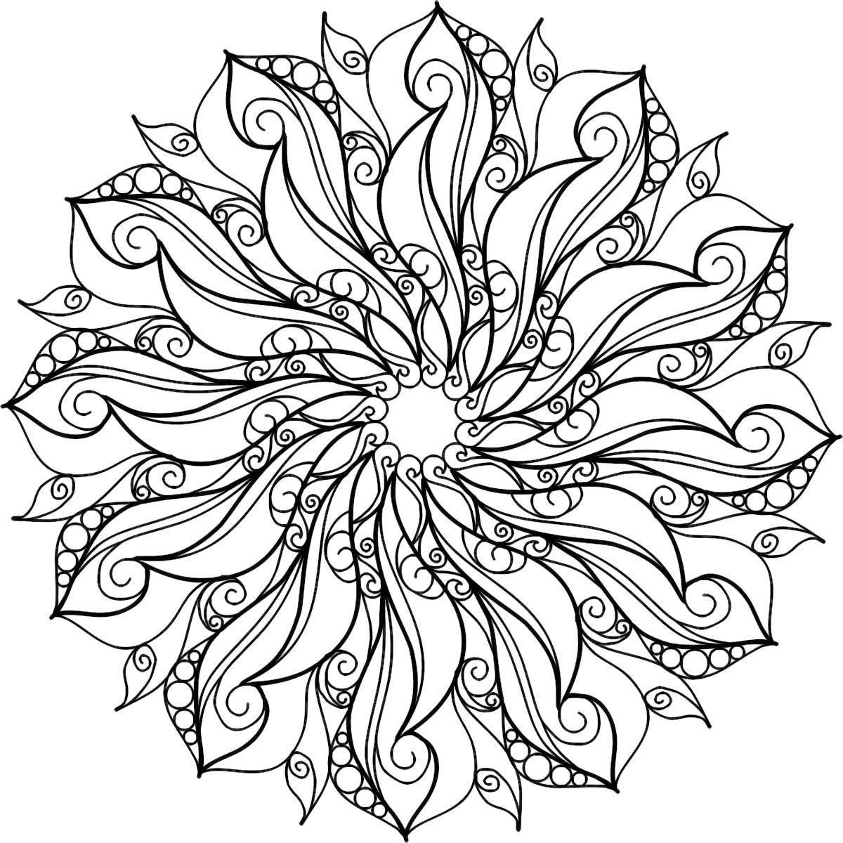 Adorable Mandala Antistress Coloring Pages for Adults en