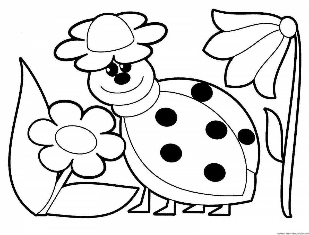 Adorable coloring book big for kids 3 4