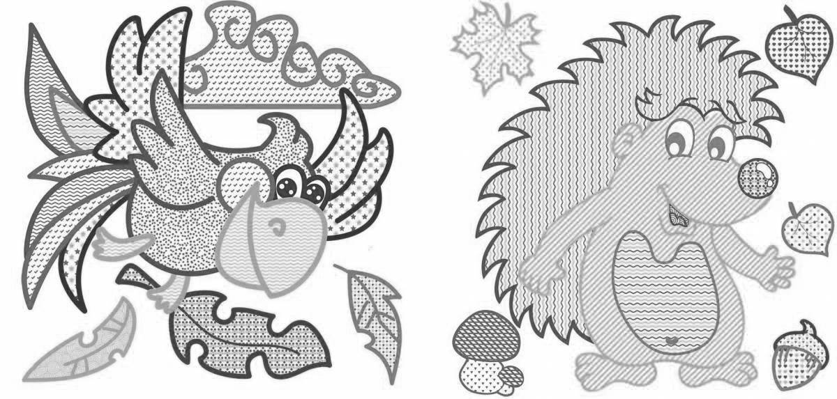 Adorable coloring book with outline for girls