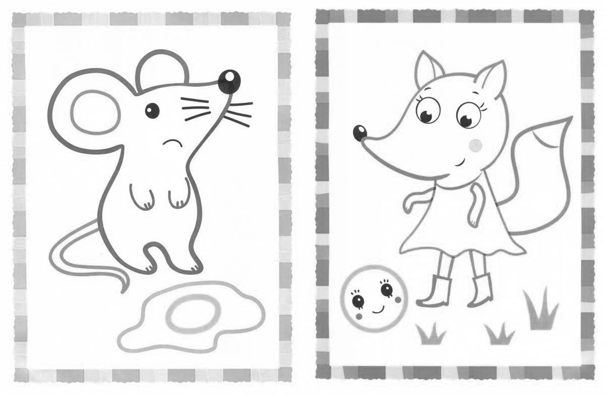 Photo Gorgeous coloring with outline for girls