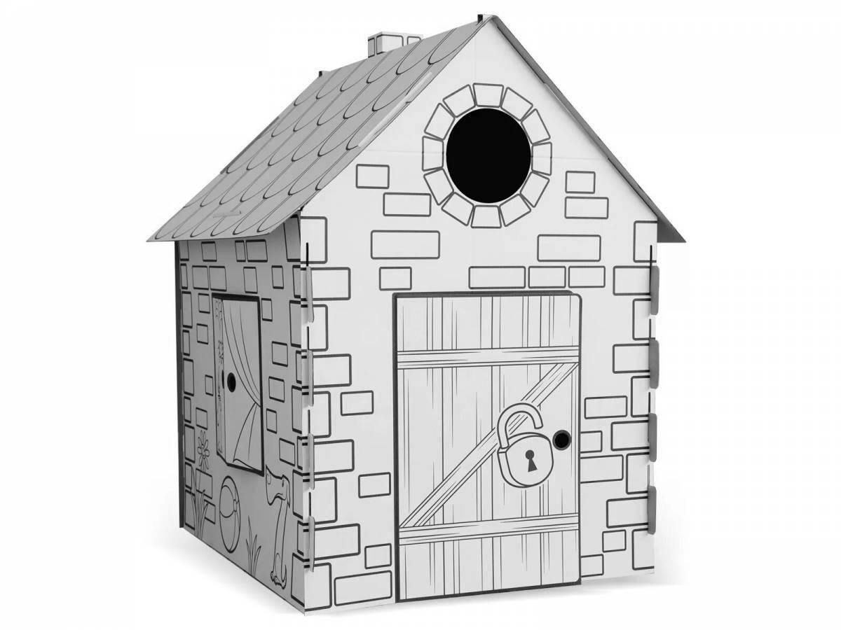 Cardboard house for kids #9