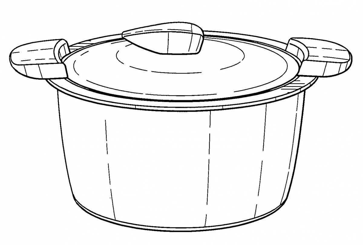 Кастрюля рисунок детский