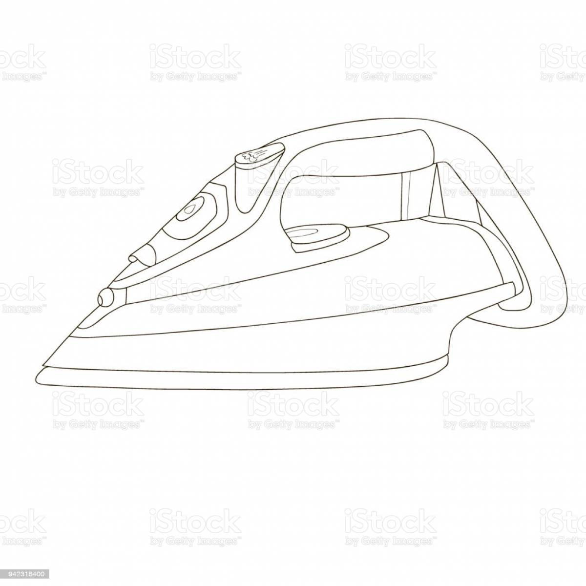 Утюг рисунок простой