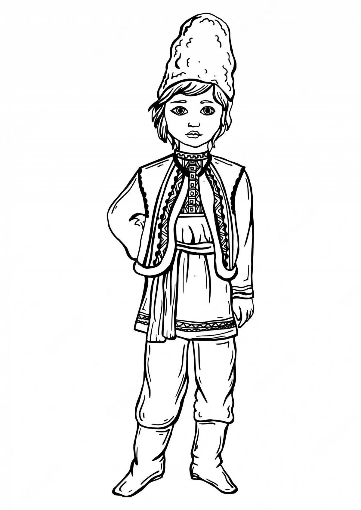 Bashkir national costume for children #1