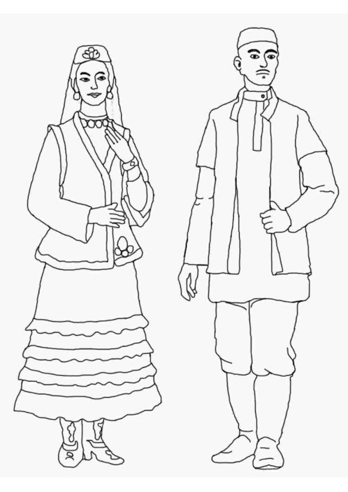 Bashkir national costume for children #2