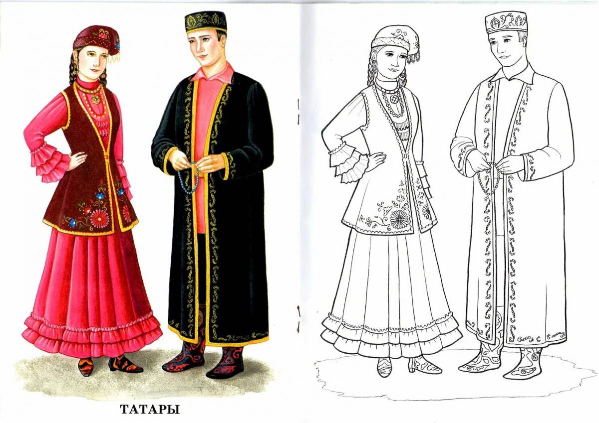 Bashkir national costume for children #6