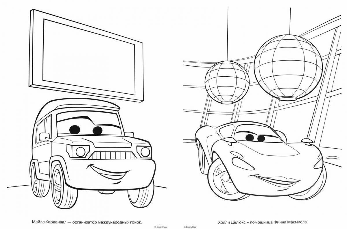 Adorable 2 on 1 coloring sheet for kids