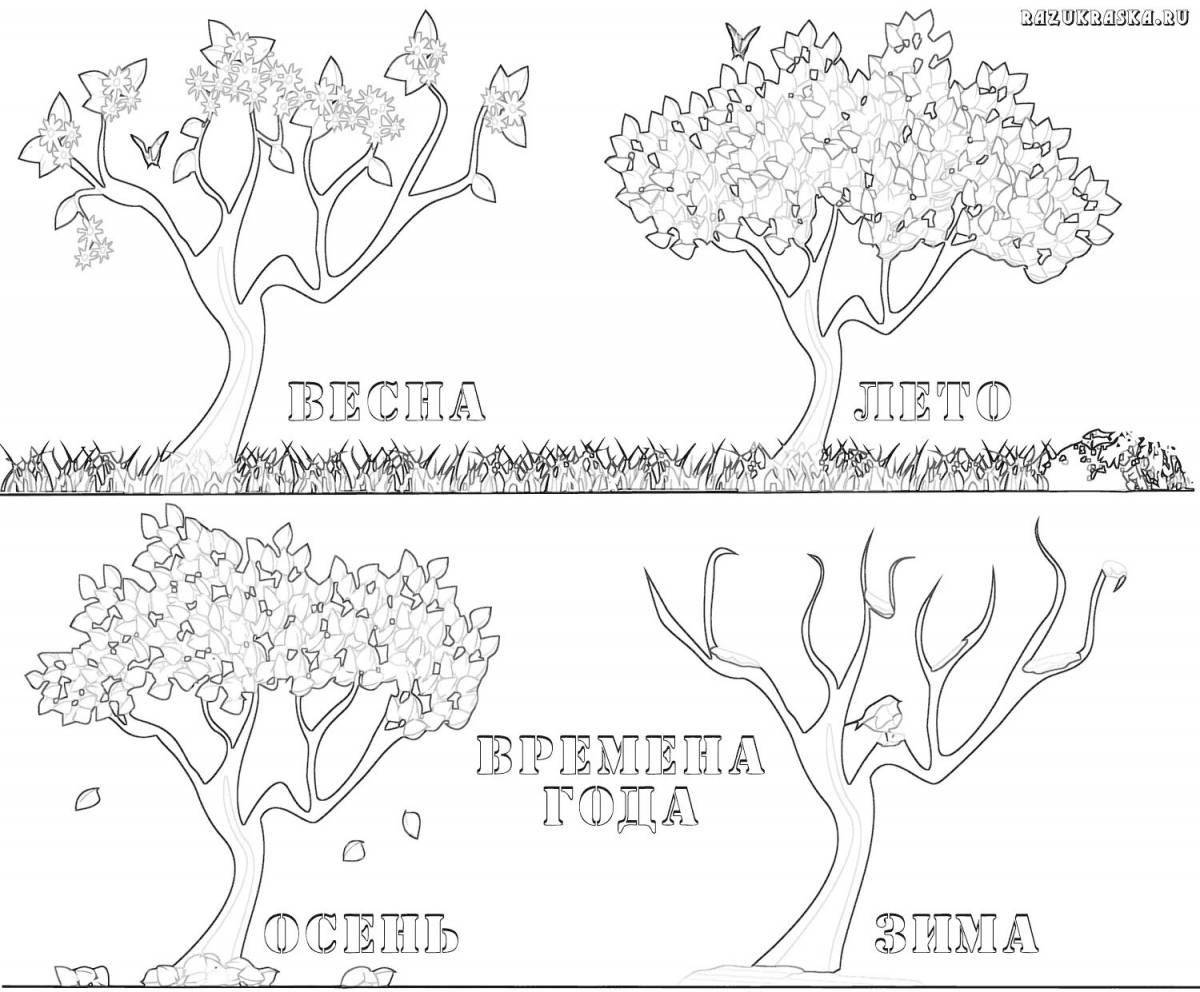 Snow coloring for preschoolers