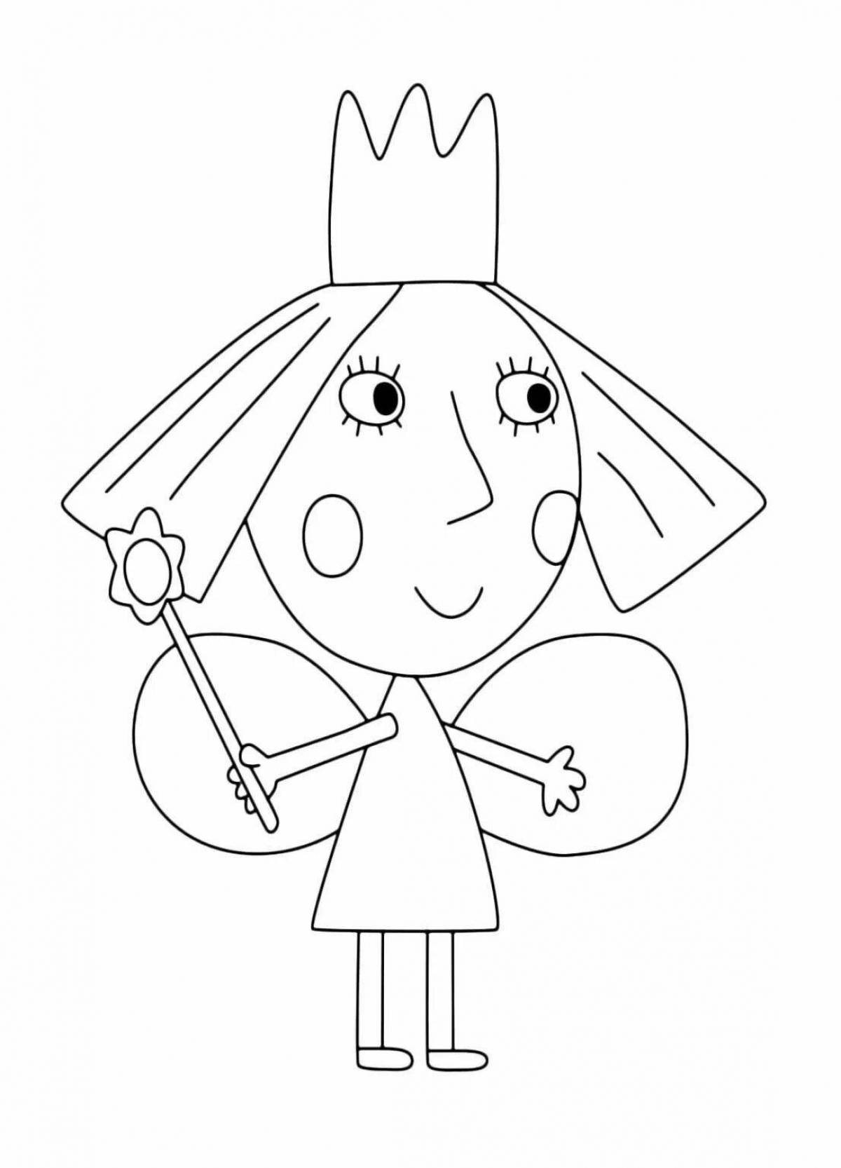 Fancy ben and holly coloring pages