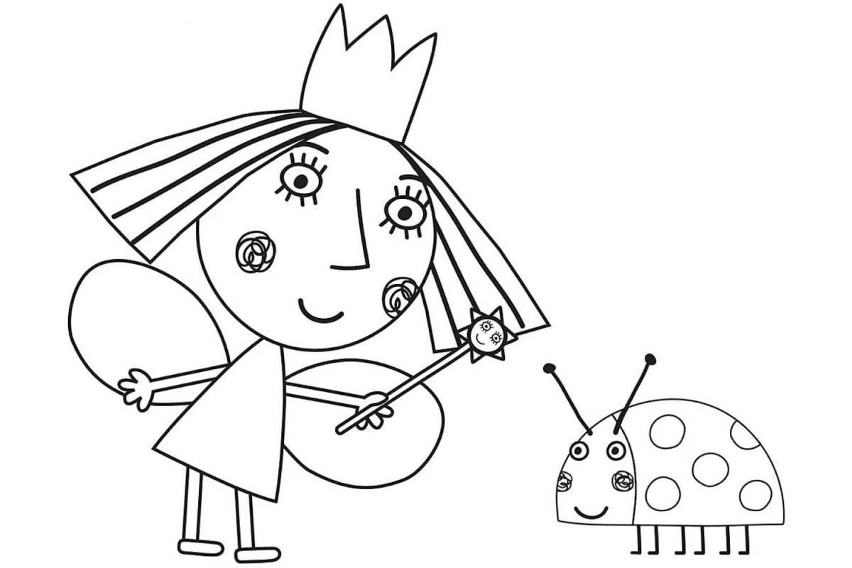 Charming ben and holly coloring book