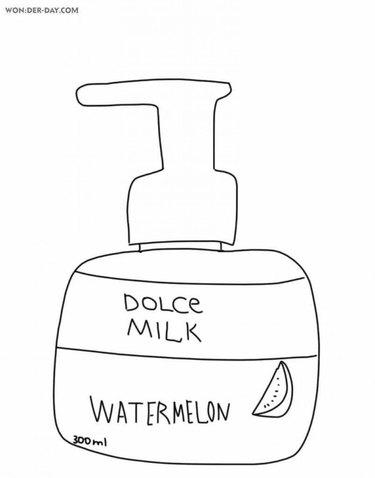 Divine coloring page косметика для девочек dolce milk