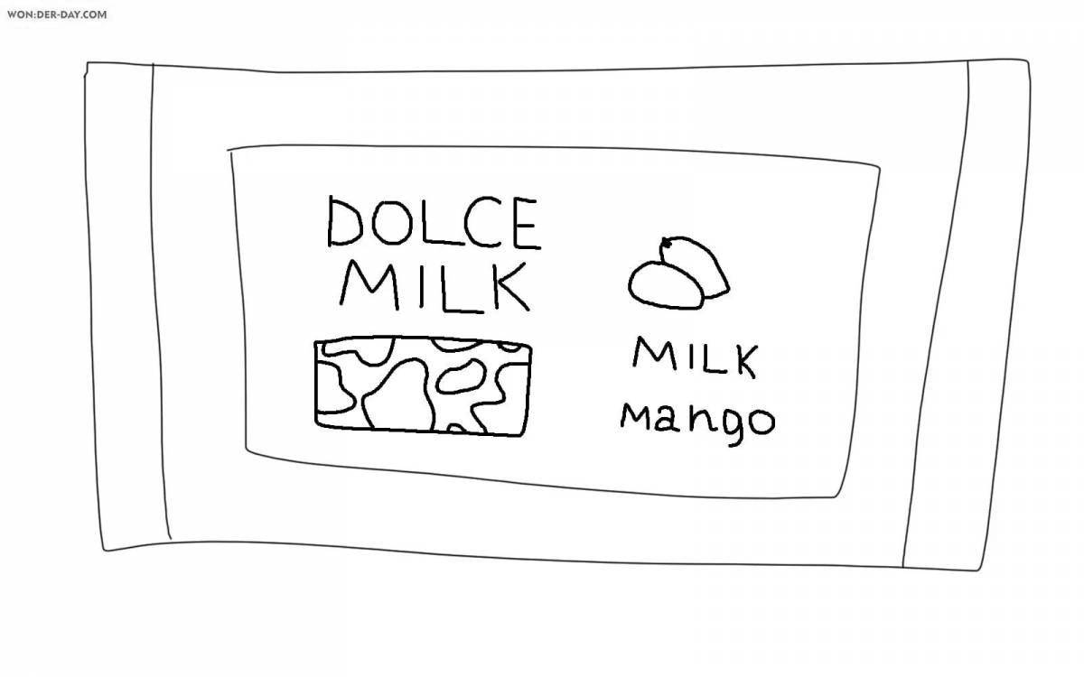Элегантная раскраска косметика для девочек dolce milk