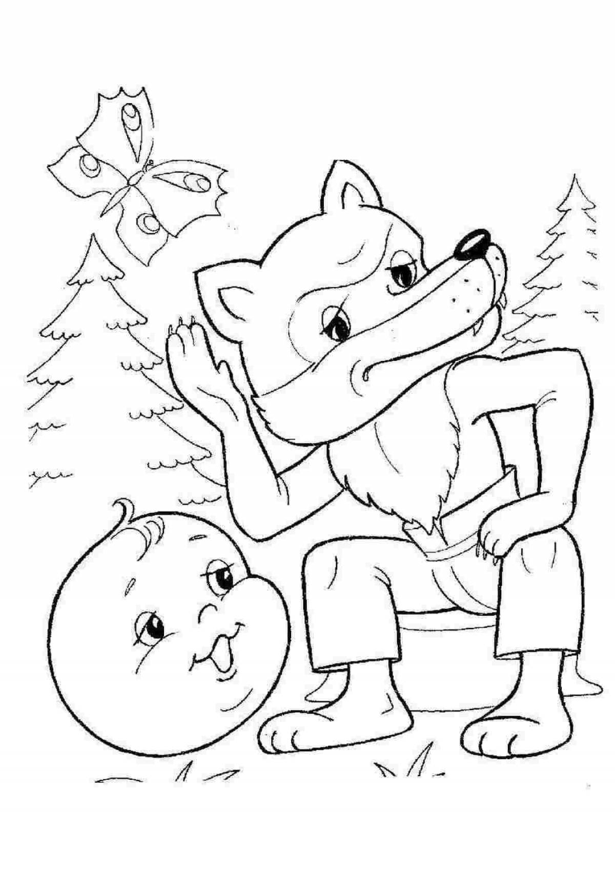 Charming gingerbread man coloring book for children