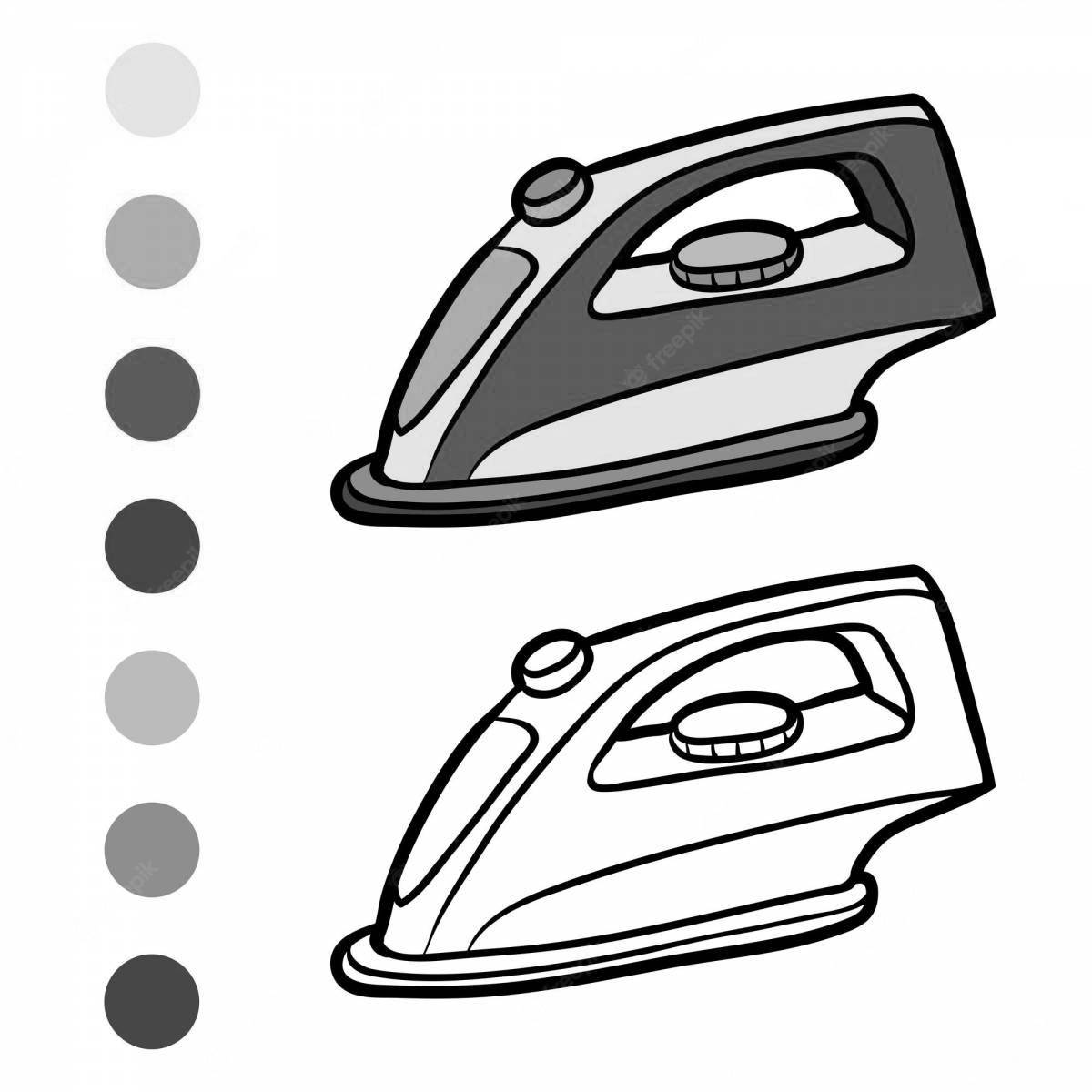 Веселая железная раскраска для детей 3-4 лет