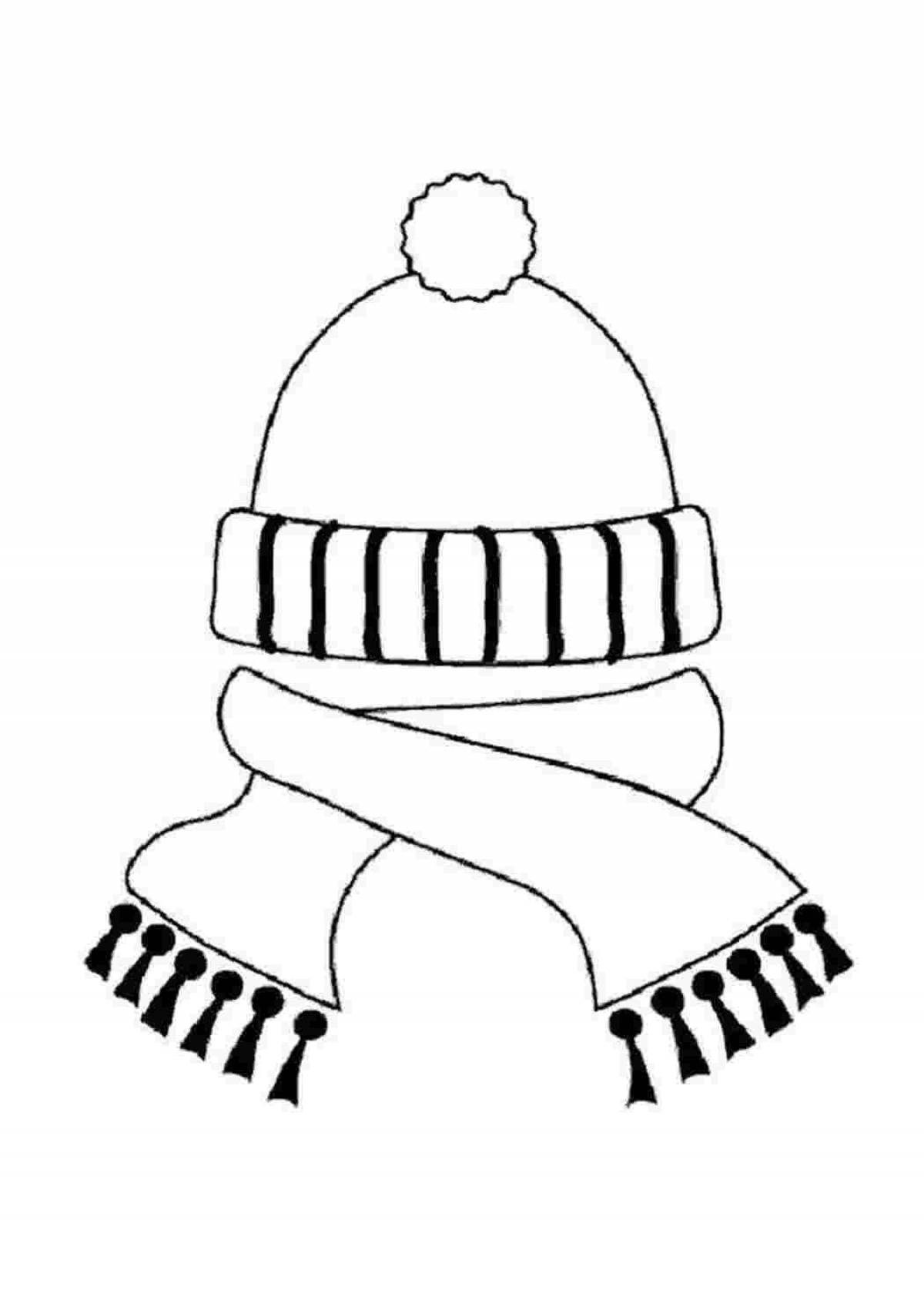 Photo Adorable coloring cap for kids 2-3 years old