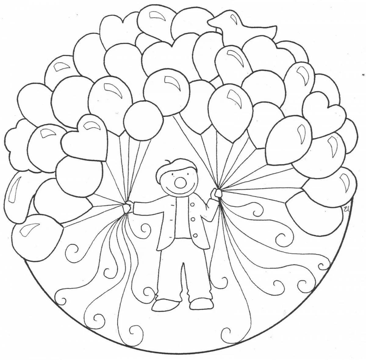 Fun mandala coloring pages for 5-6 year olds