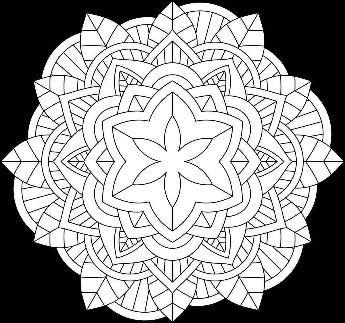 Adorable mandala coloring pages for 5-6 year olds