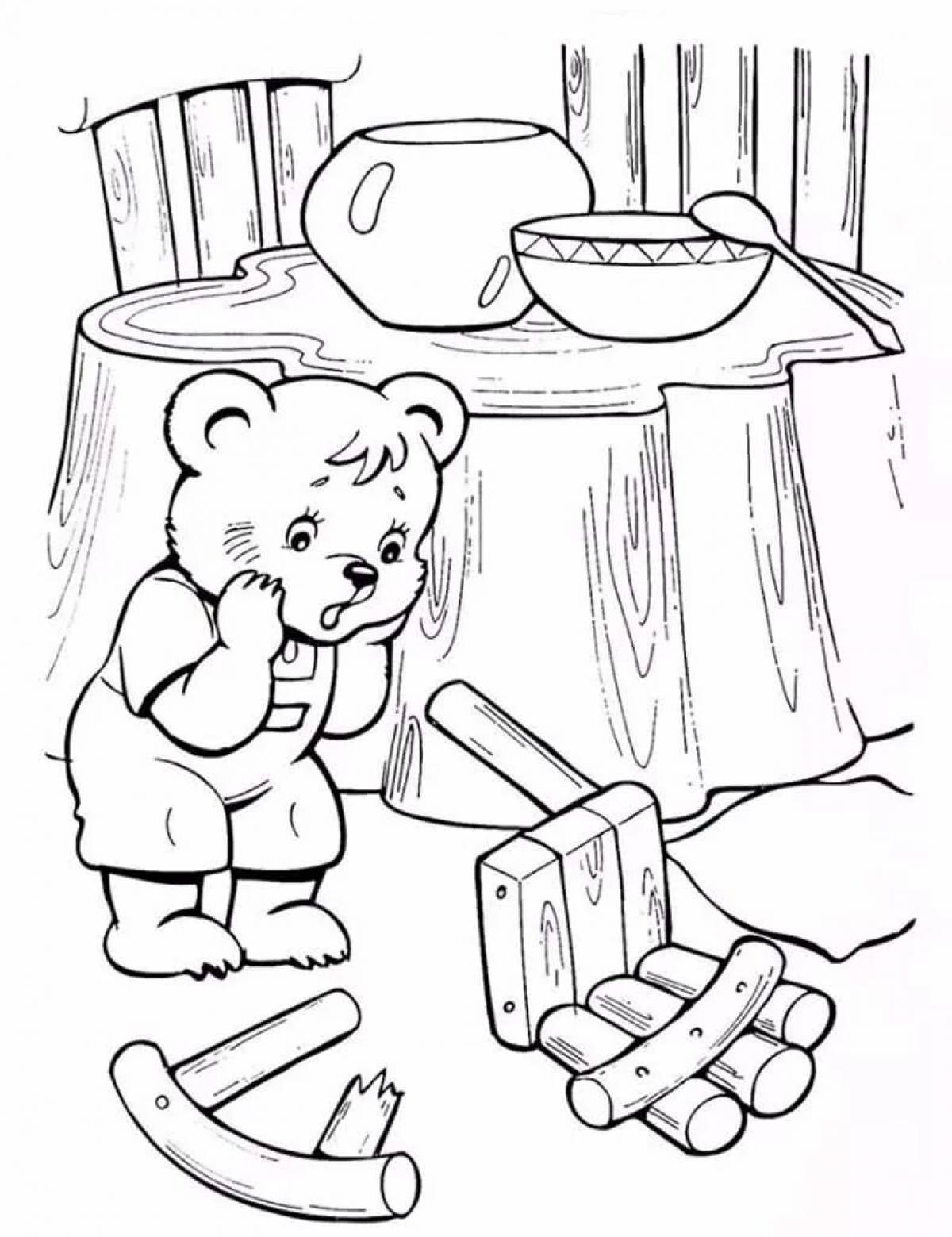 Fairy tale three bears for children #4