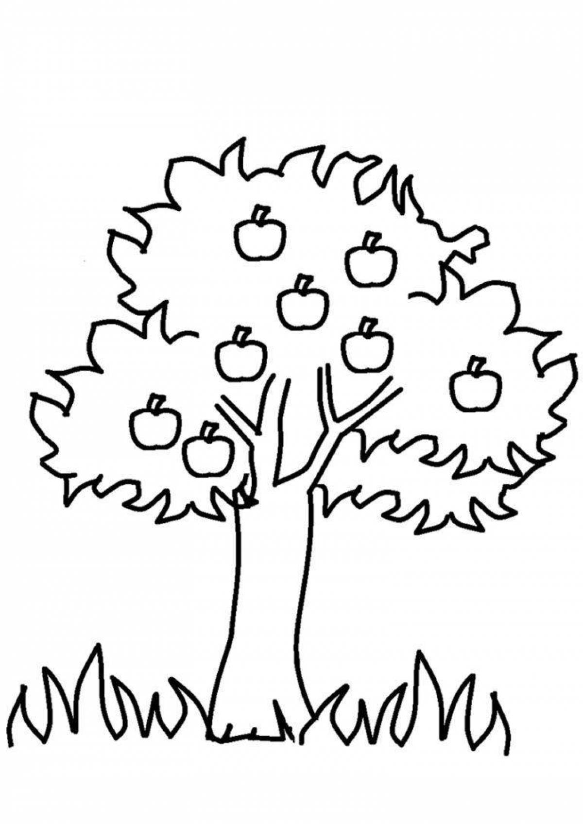 Playful apple tree for kids