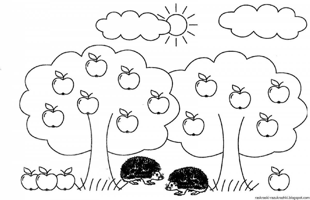 Prosperous apple tree for youth