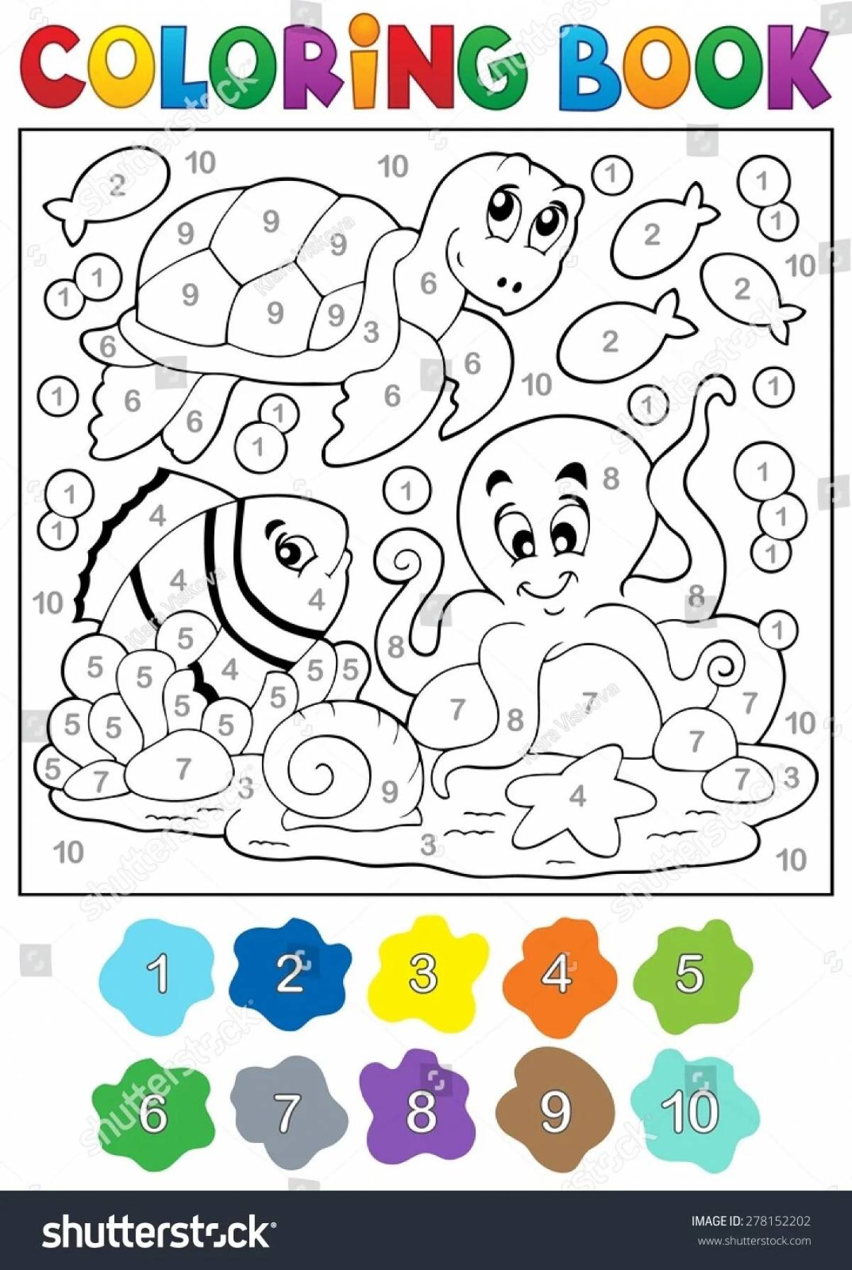 By numbers for children up to 10 #23