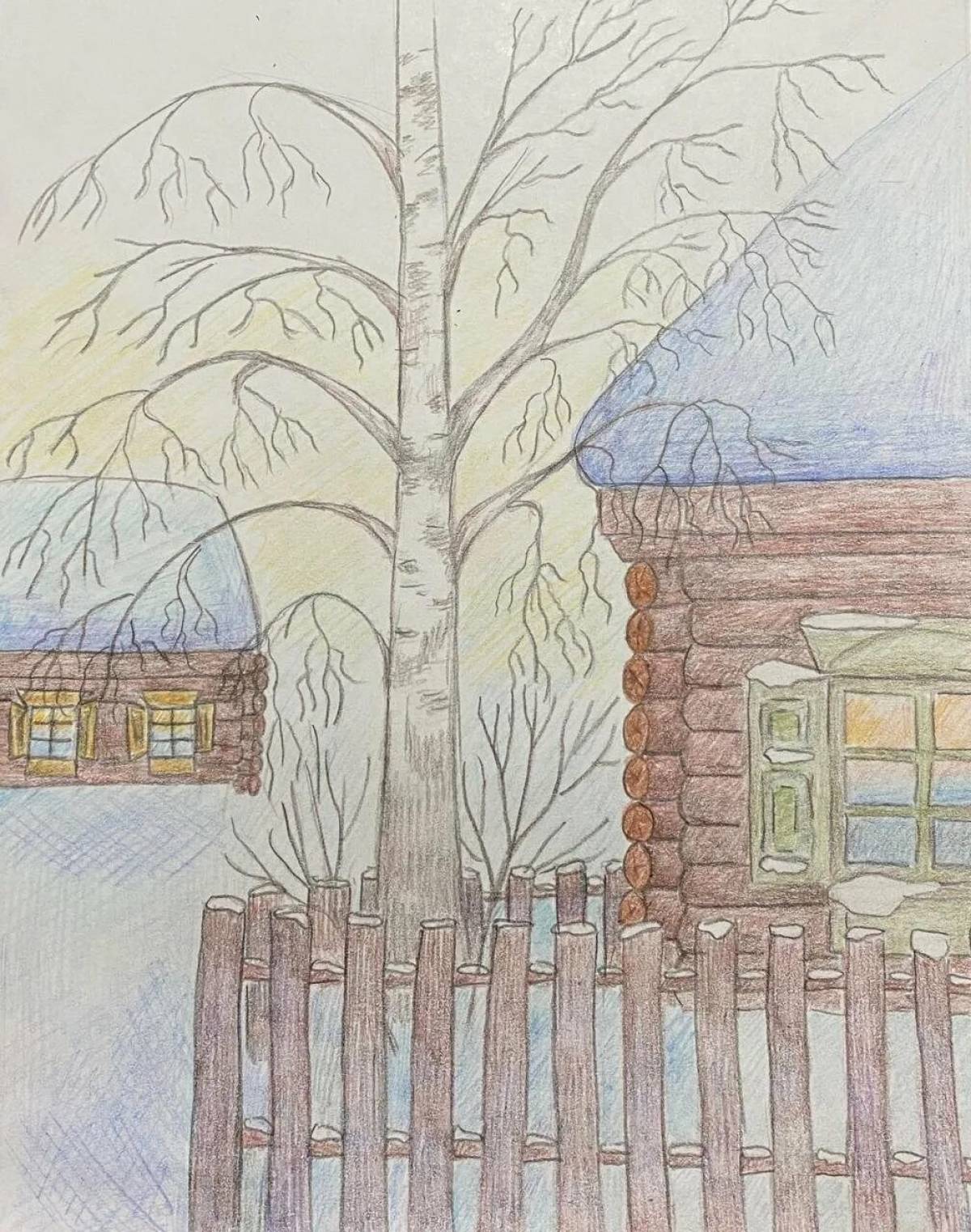 White birch under my window for kids #7