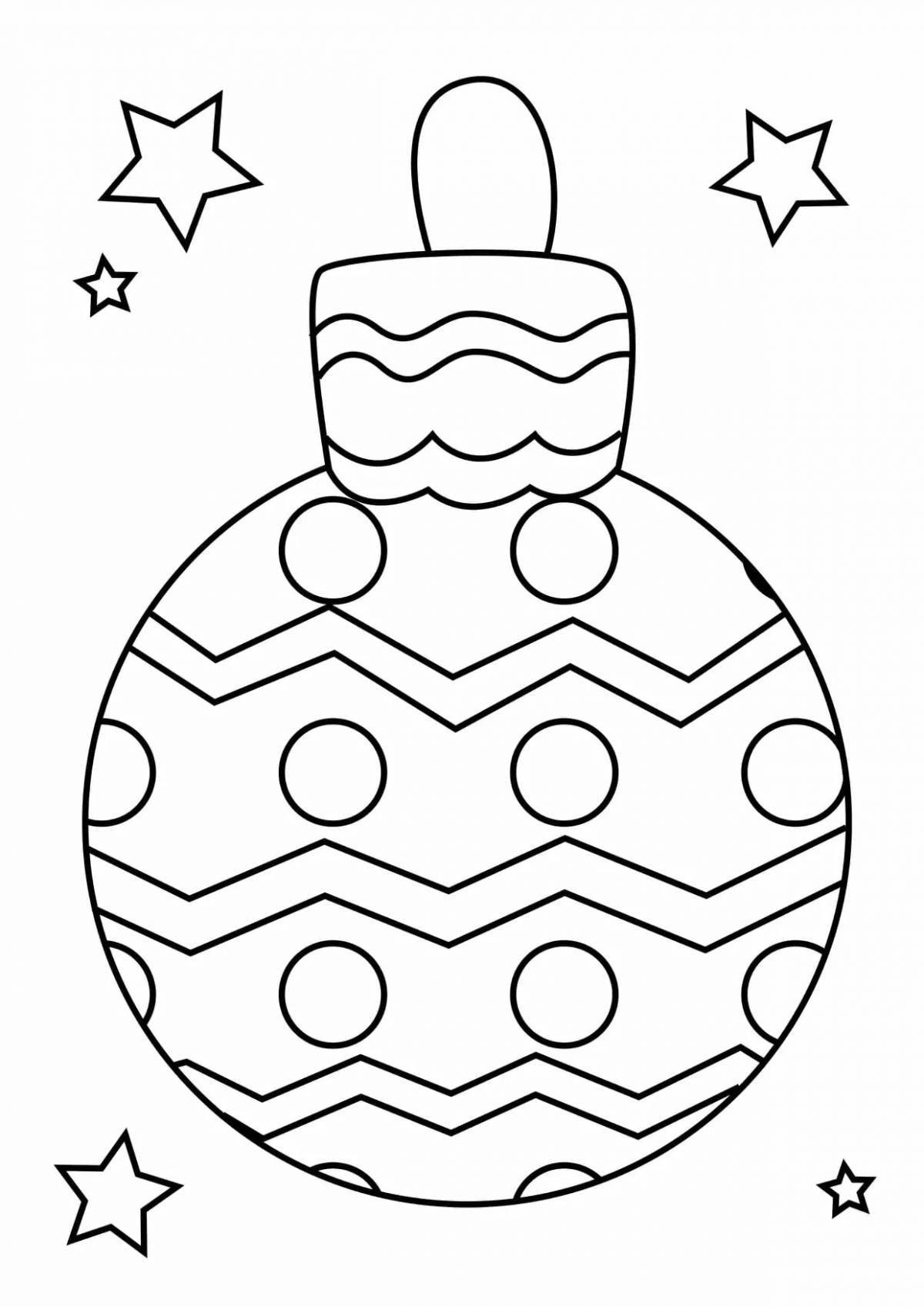 Colorific christmas toy coloring page