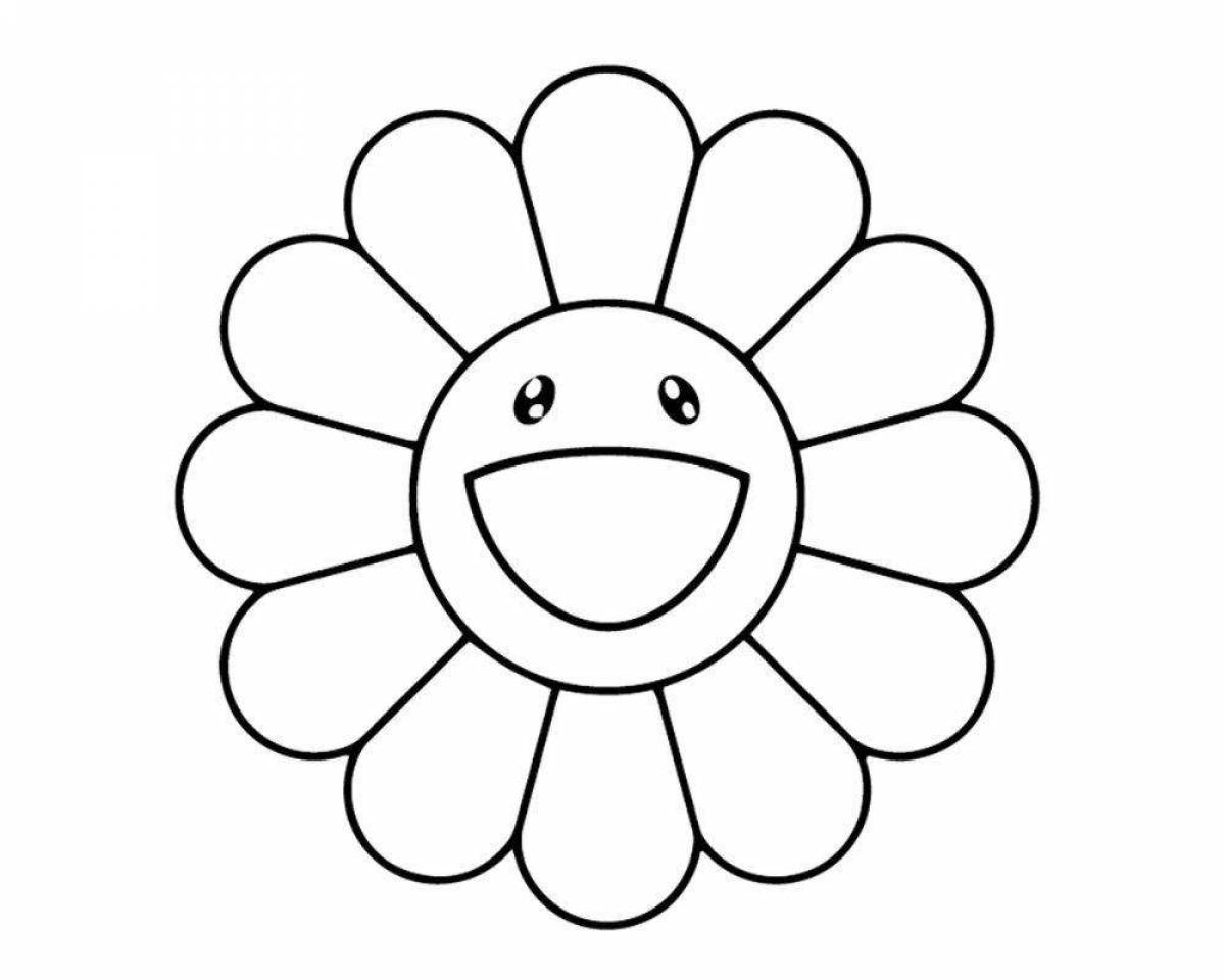 Charming daisy coloring book for kids