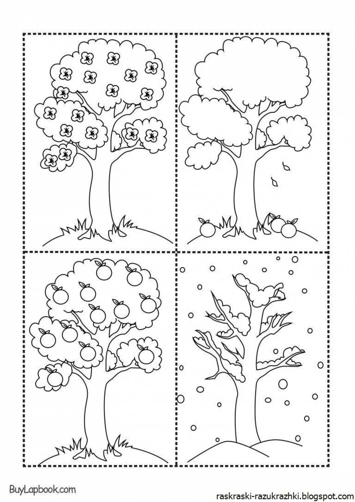 Времена года для детей 3 4 лет #7