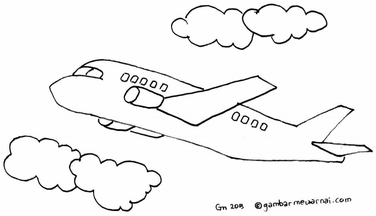 Great military aircraft coloring book for kids