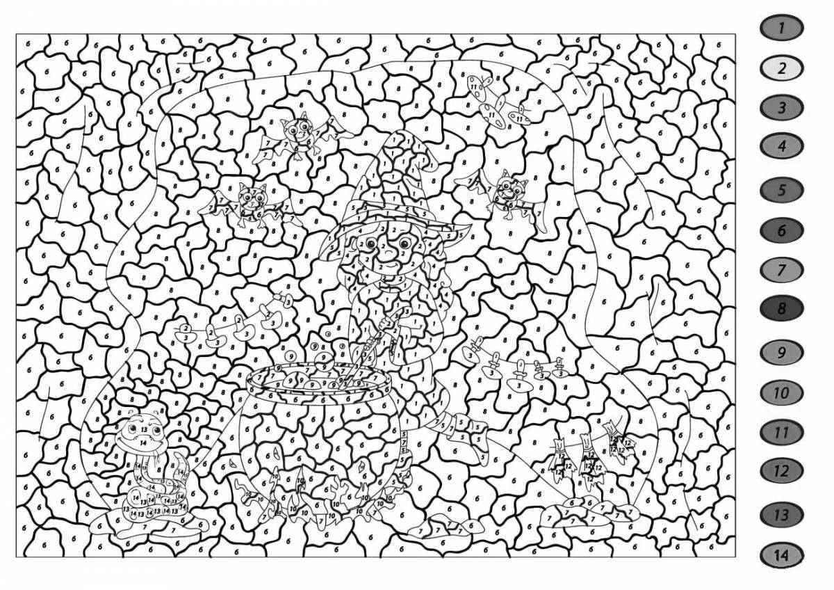 Привлекательная раскраска по номерам для всех взрослых