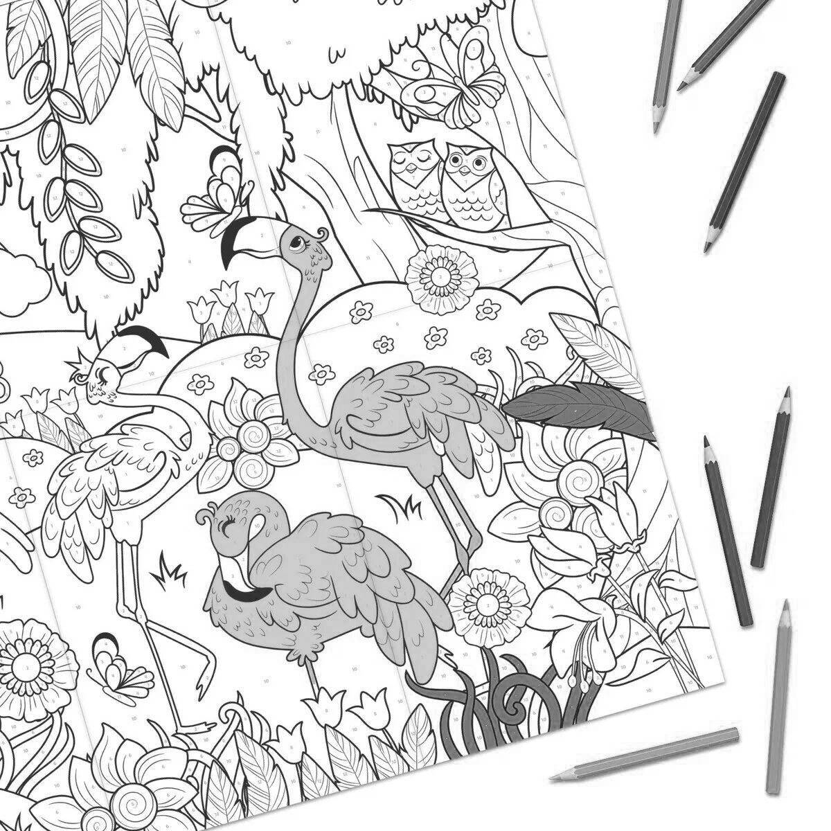 Fun giant coloring book for kids