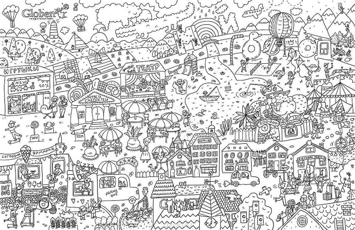 Great giant coloring book for kids