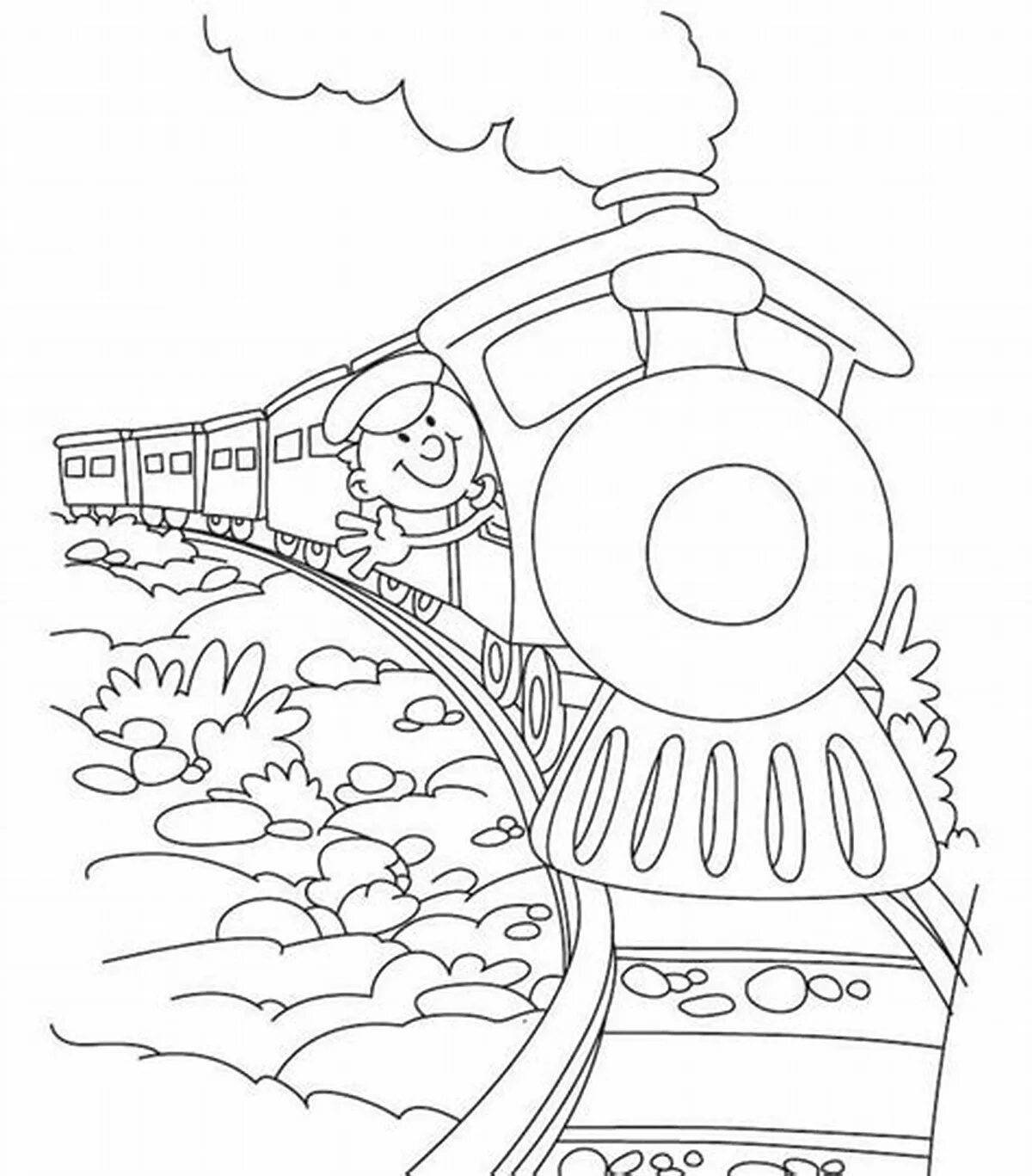 Дорога раскраска для детей. Раскраска поезд. Раскраска железная дорога для детей. Рисунок поезда для раскрашивания. Раскраски. Паровоз.