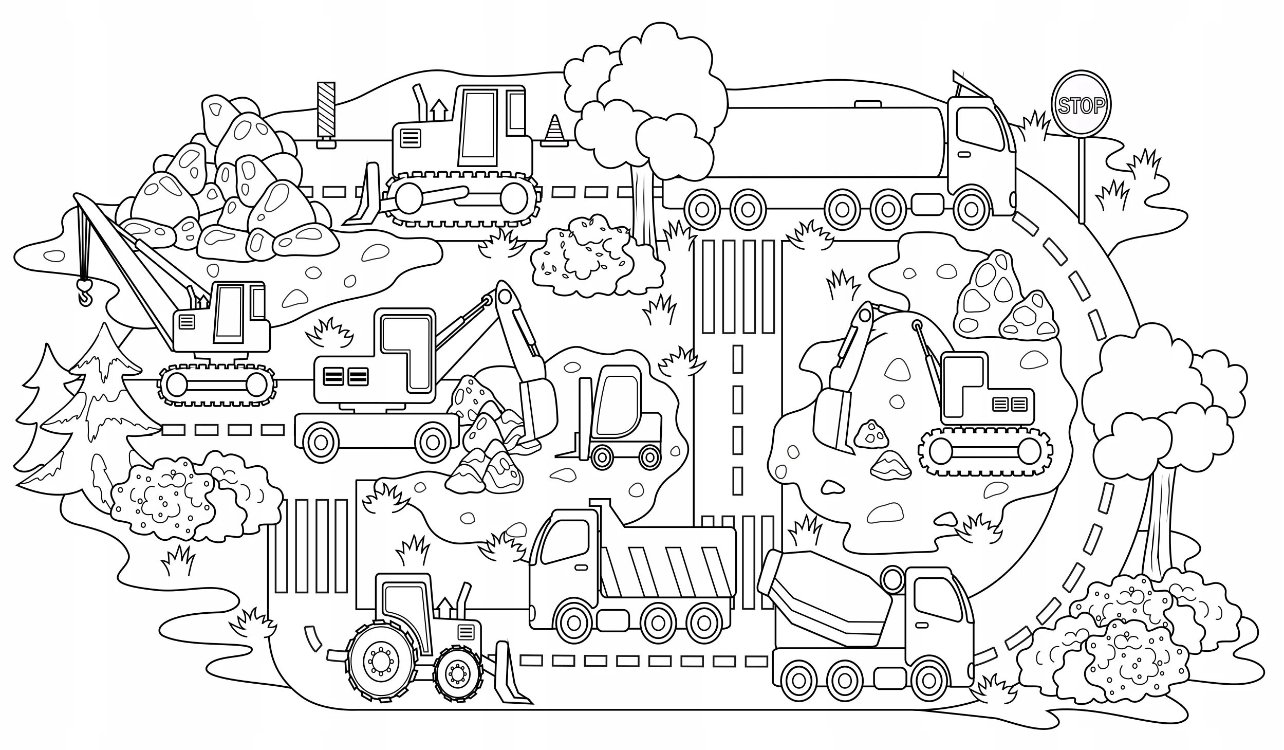 Extraordinary giant coloring book for kids