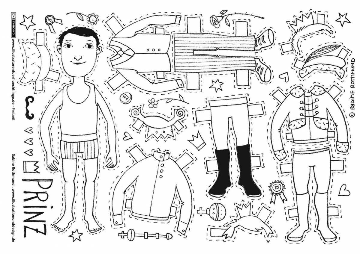Radiant cutter coloring book for boys
