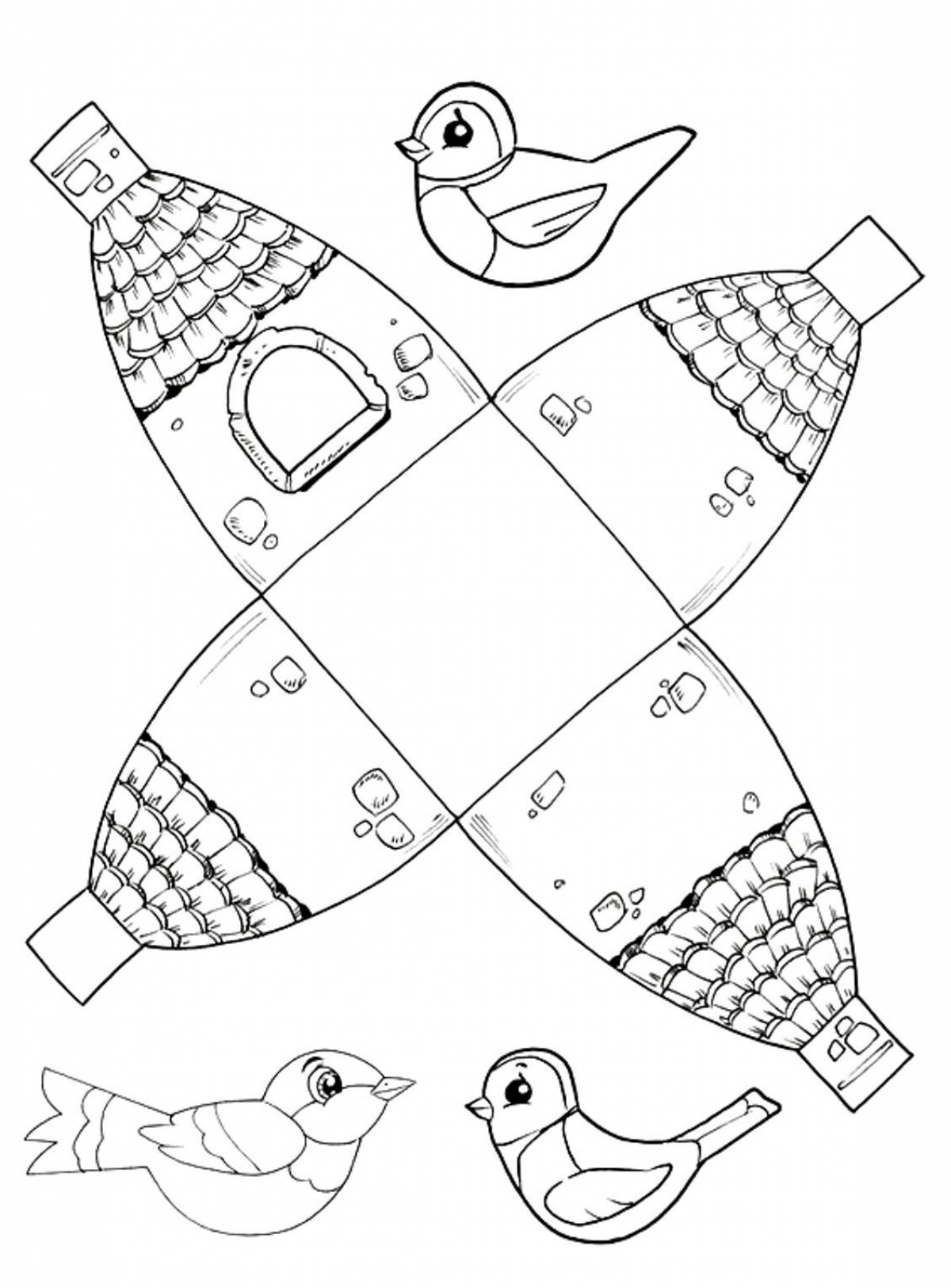 Colorful Christmas crafts coloring pages