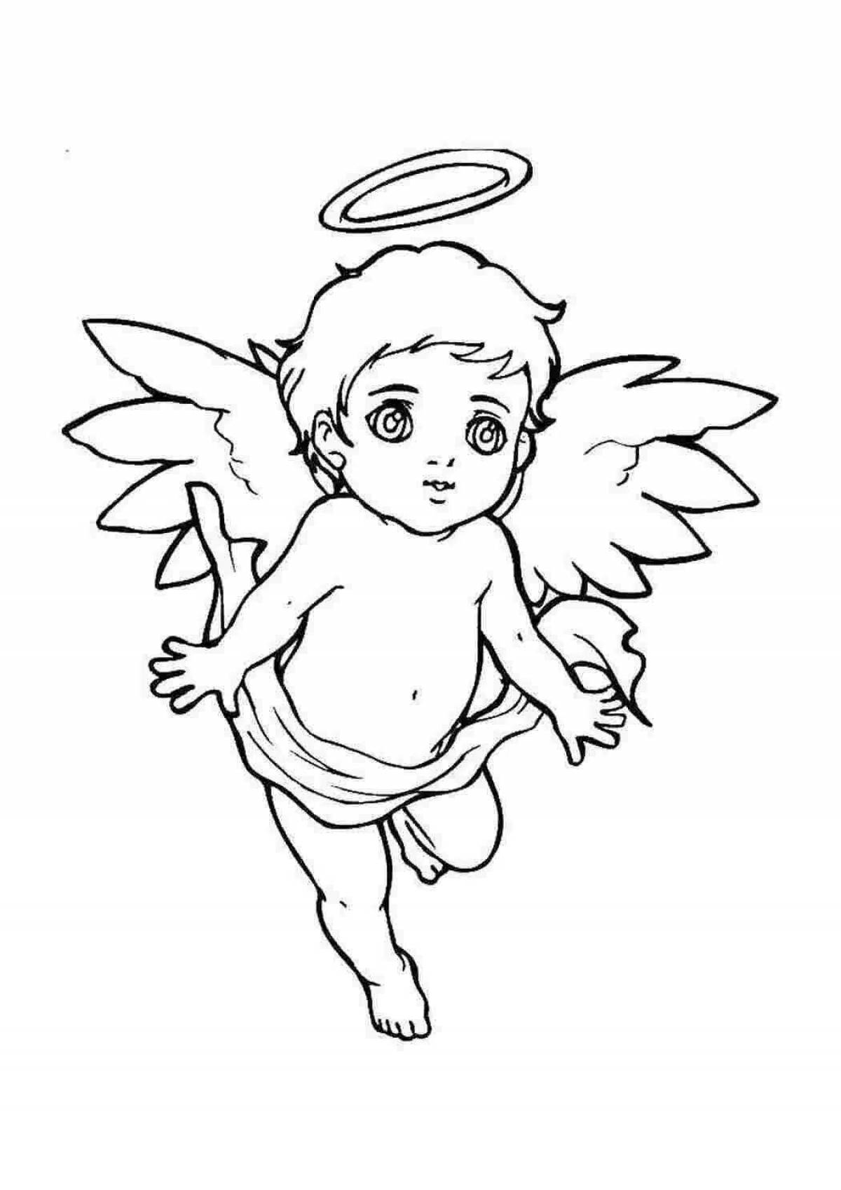 Angel coloring book angel for kids