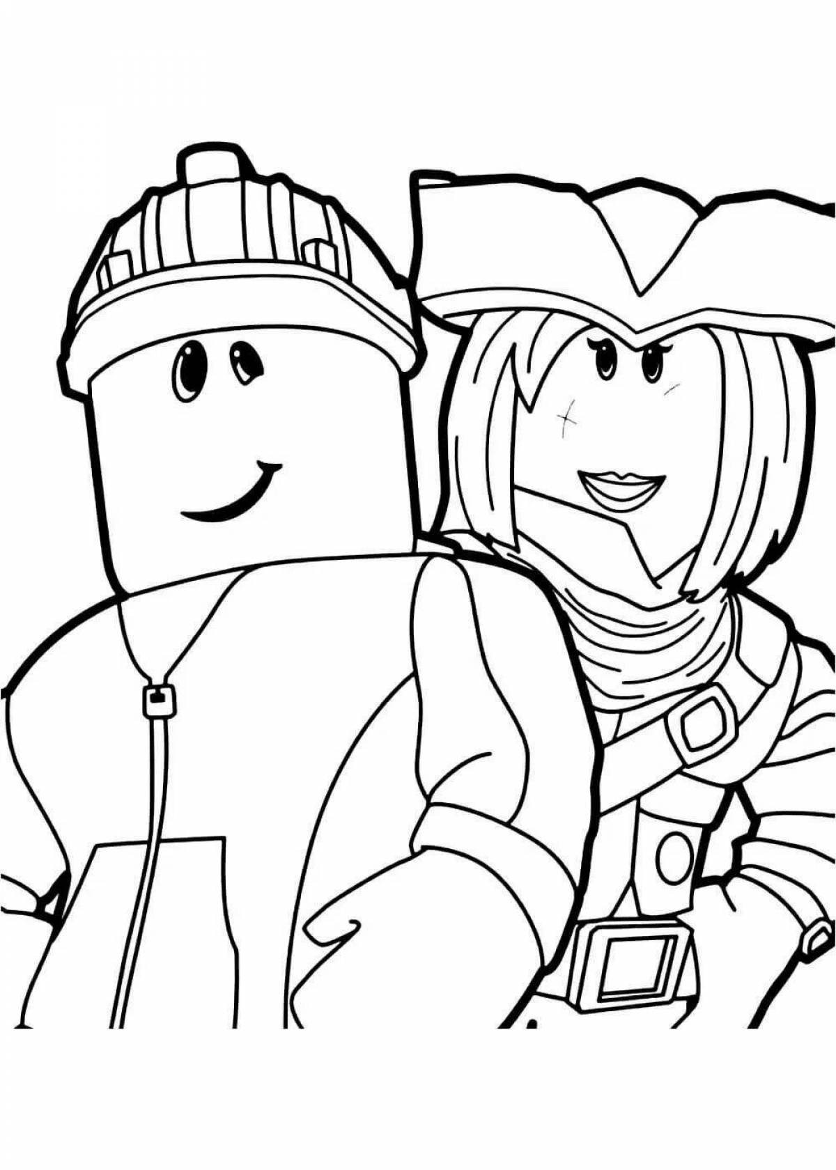 Roblox fun coloring for girls